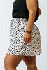 Picture of PLUS SIZE DALMATION PRINT HIGH WAIST SHORTS